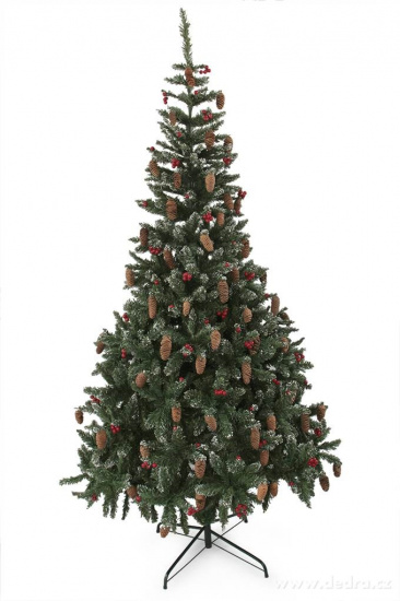 Choinka Zielony Świerk z szyszkami 150,180,210,240 cm