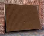 brama garażowa uchylna kolor BRĄZ