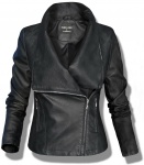 Kurtka Damska Ramoneska Kołnierz Waterfall #96 FASHIONAVENUE