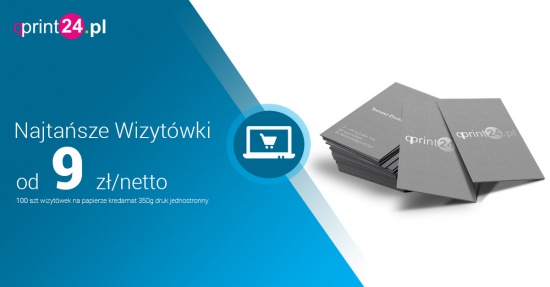 Wizytówki za 9 zł netto - 100 sztuk